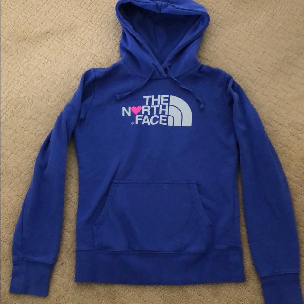 The North Face hooded sweatshirt